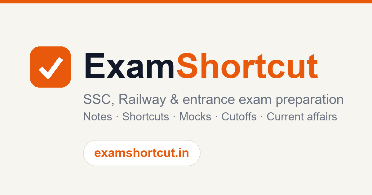 HCF & LCM: notes, formulas, shortcut tricks & practice · ExamShortcut